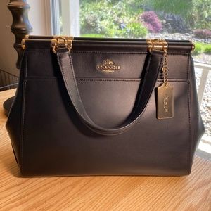 Coach Black Leather Grace Satchel 31916
